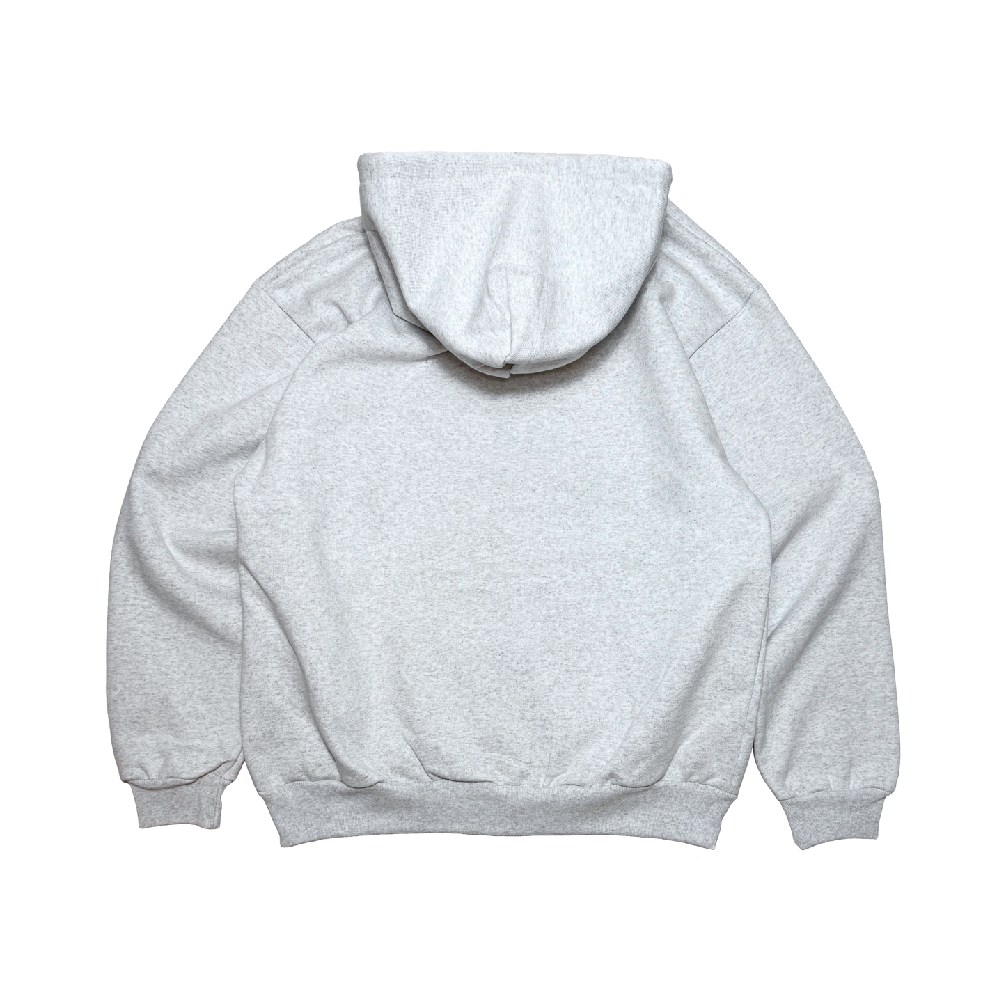 zip-up heart hoodie in gray