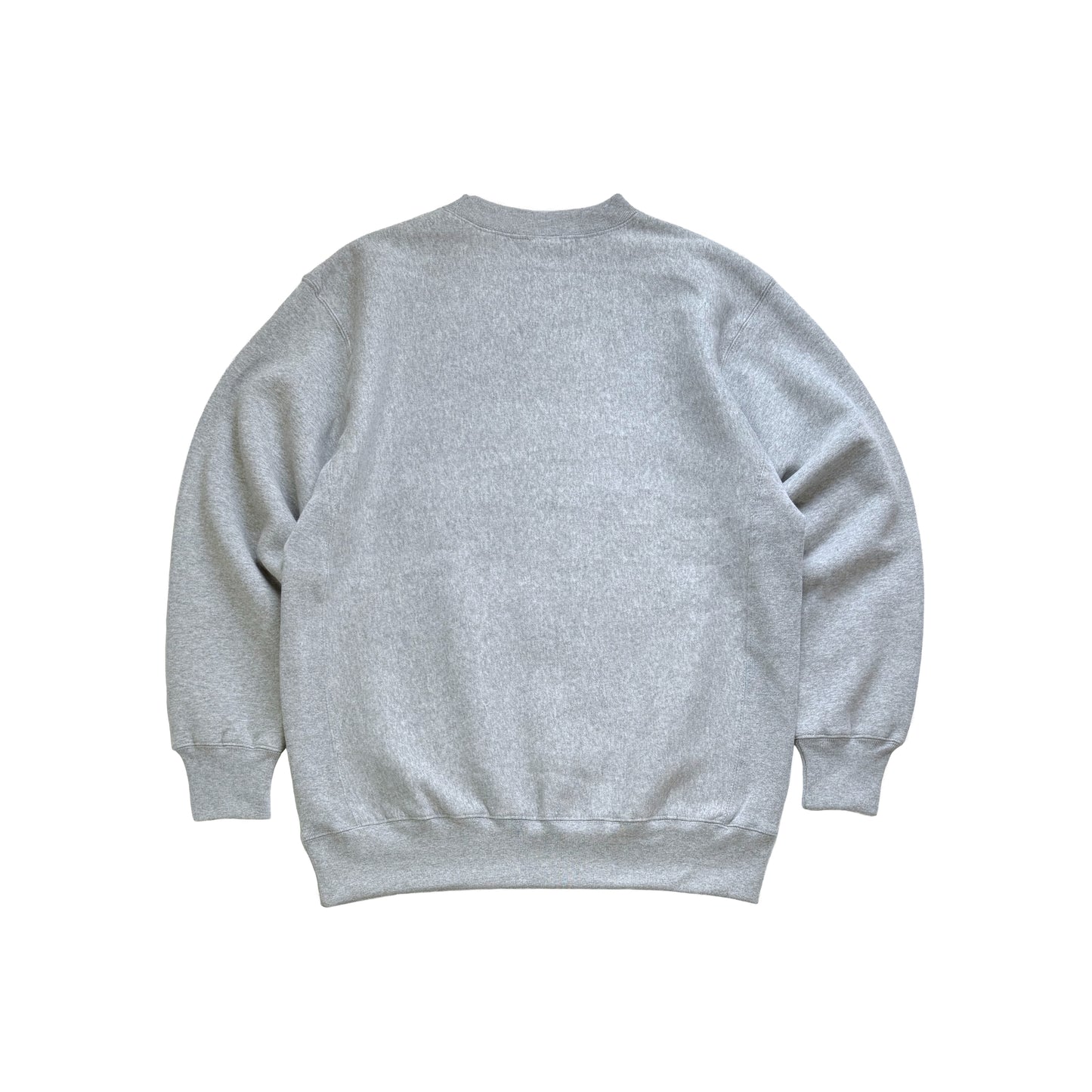 crew reverse weave sweater in gray