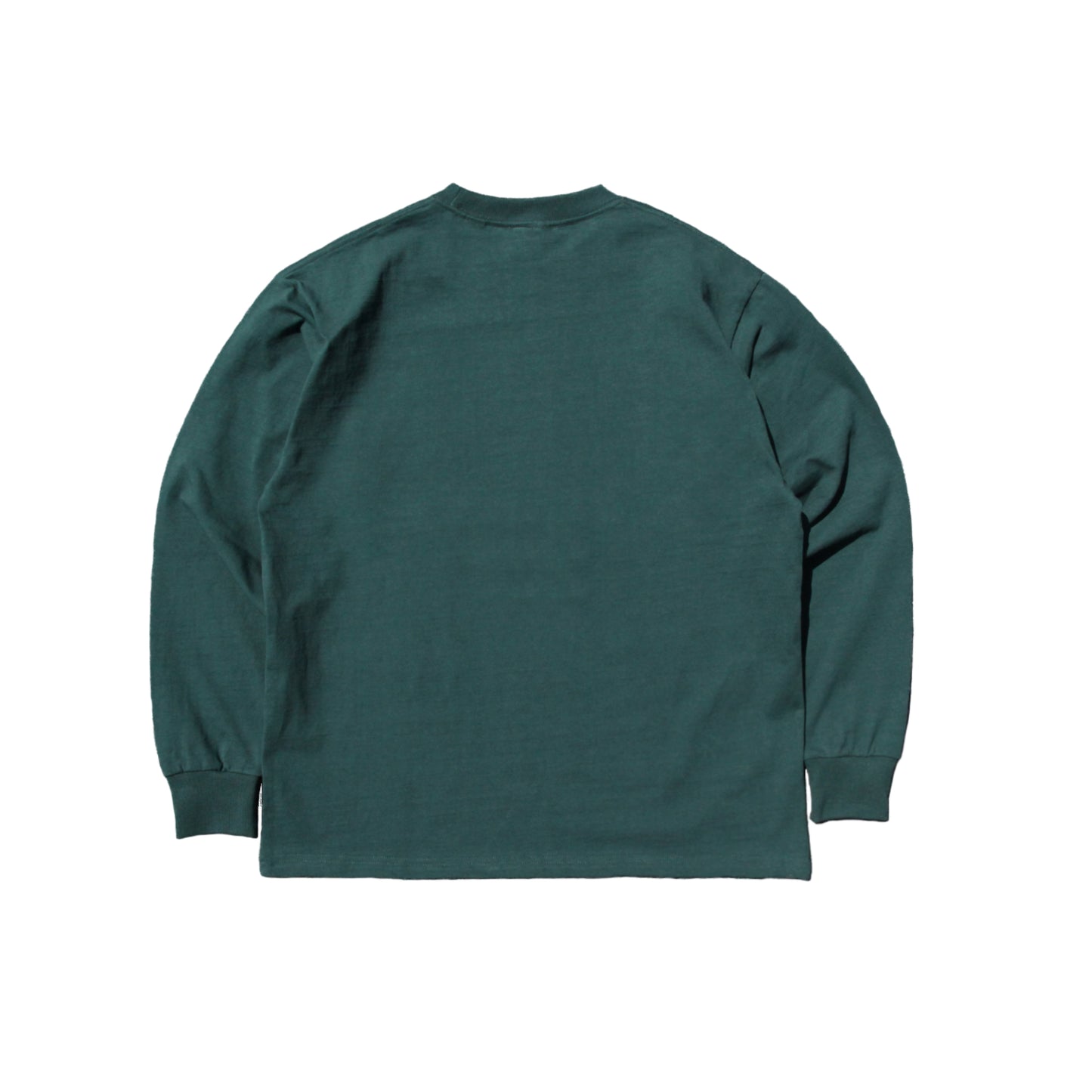 tagging LS tee in deep green
