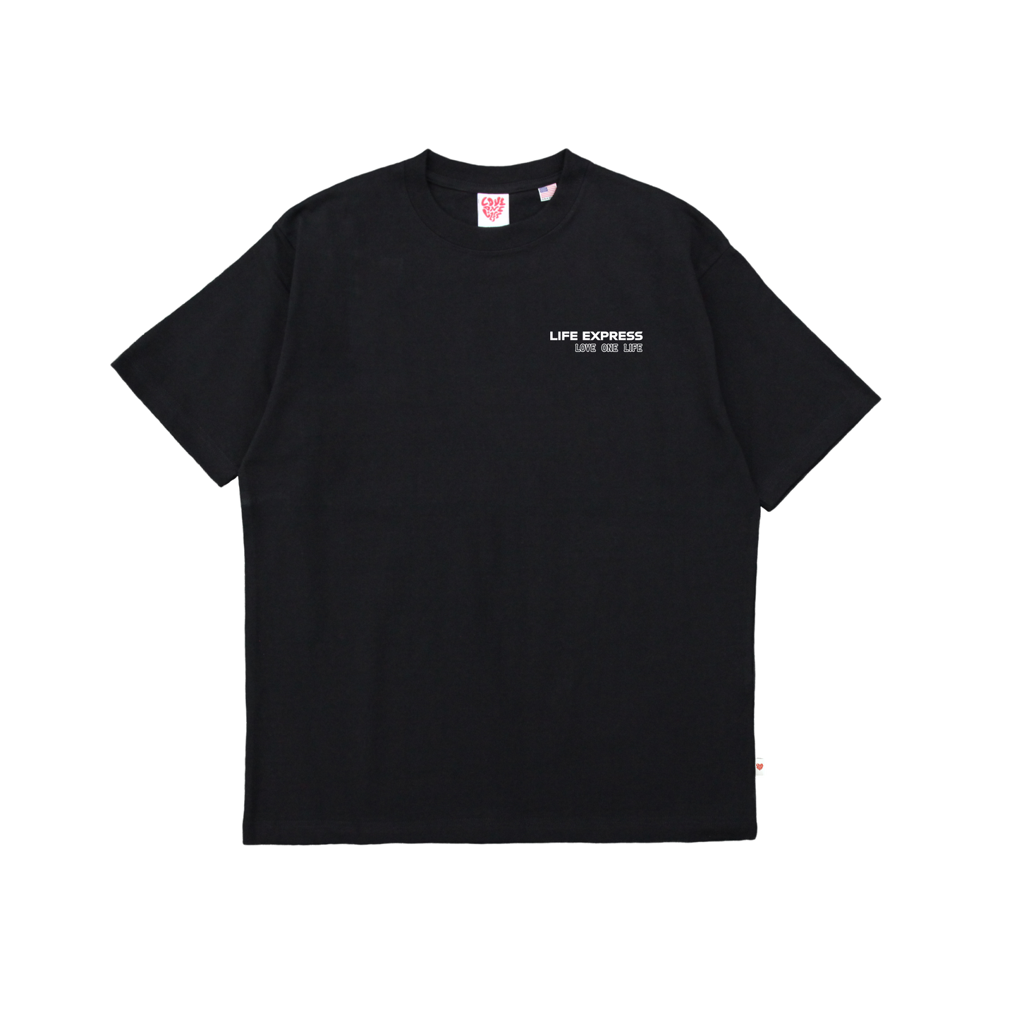 life express tee in black