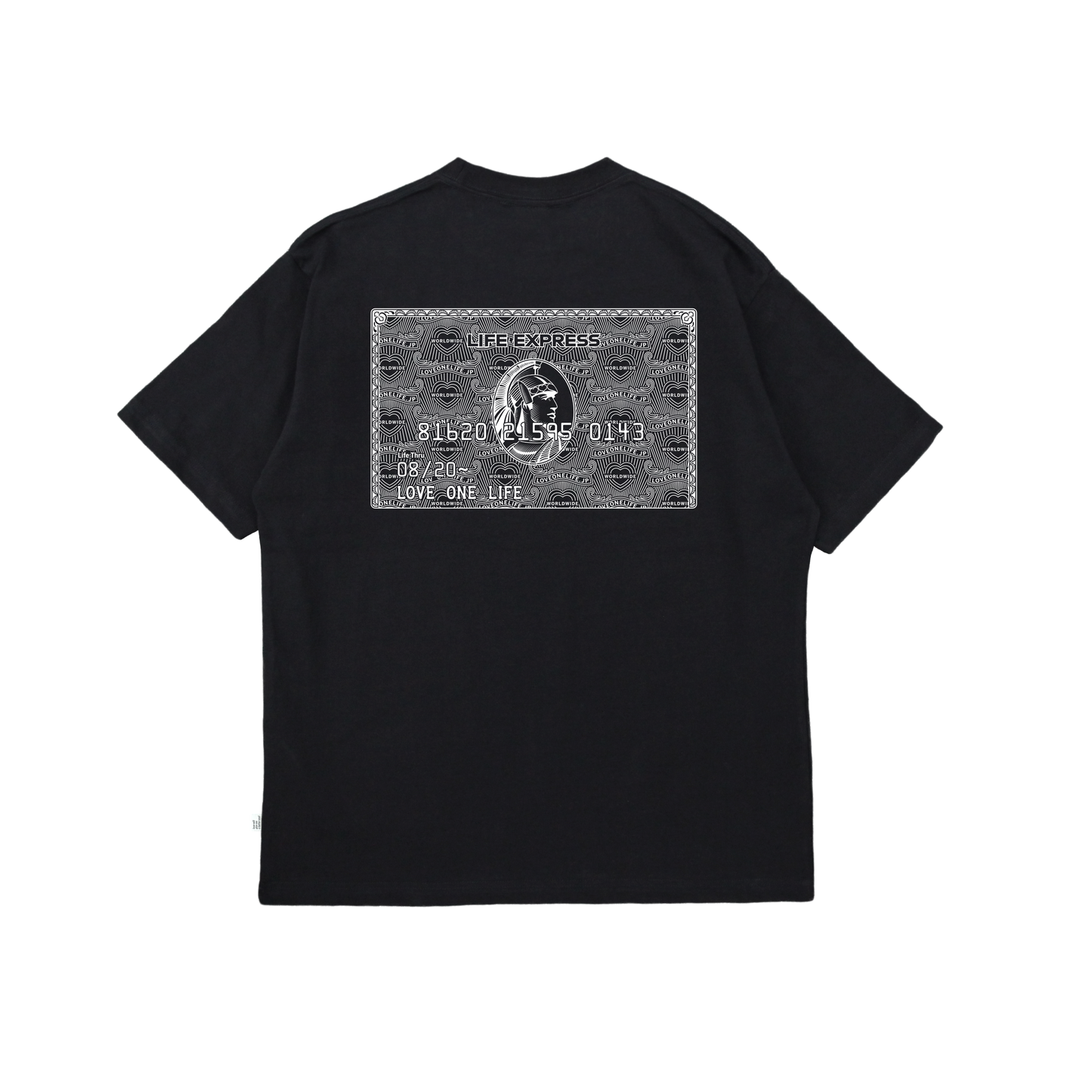 life express tee in black