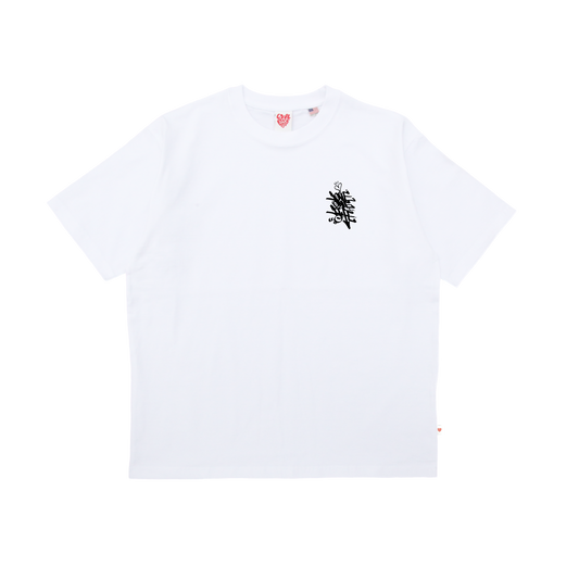 tagging tee in white