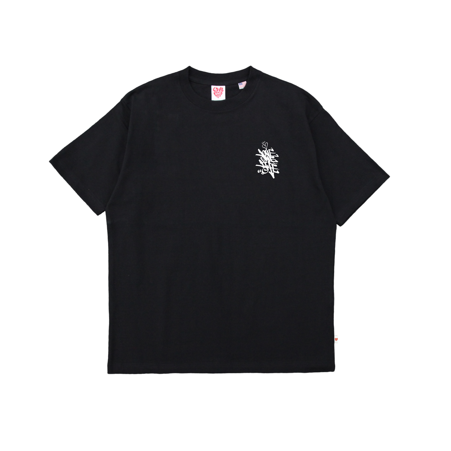 tagging tee in black