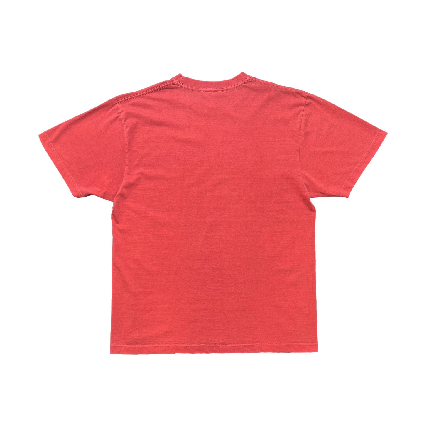 tagging tee in vintage red