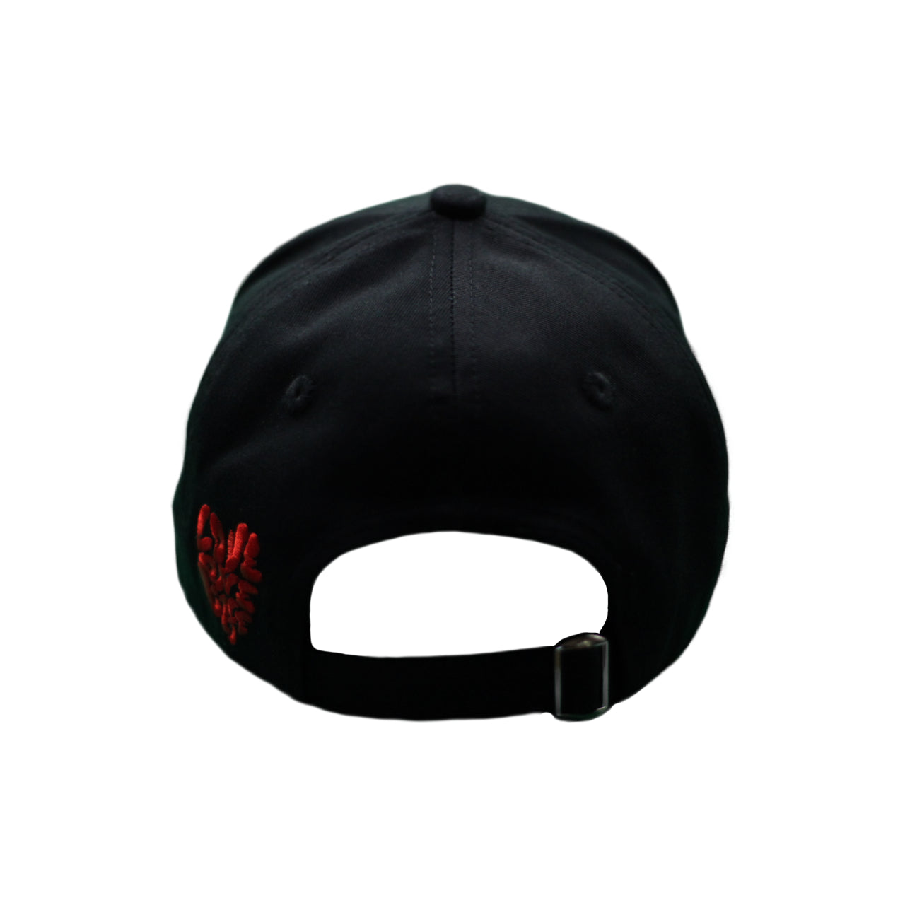 L flower cap in black