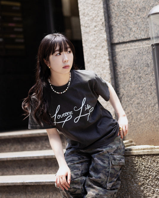 love one life tee in vintage black
