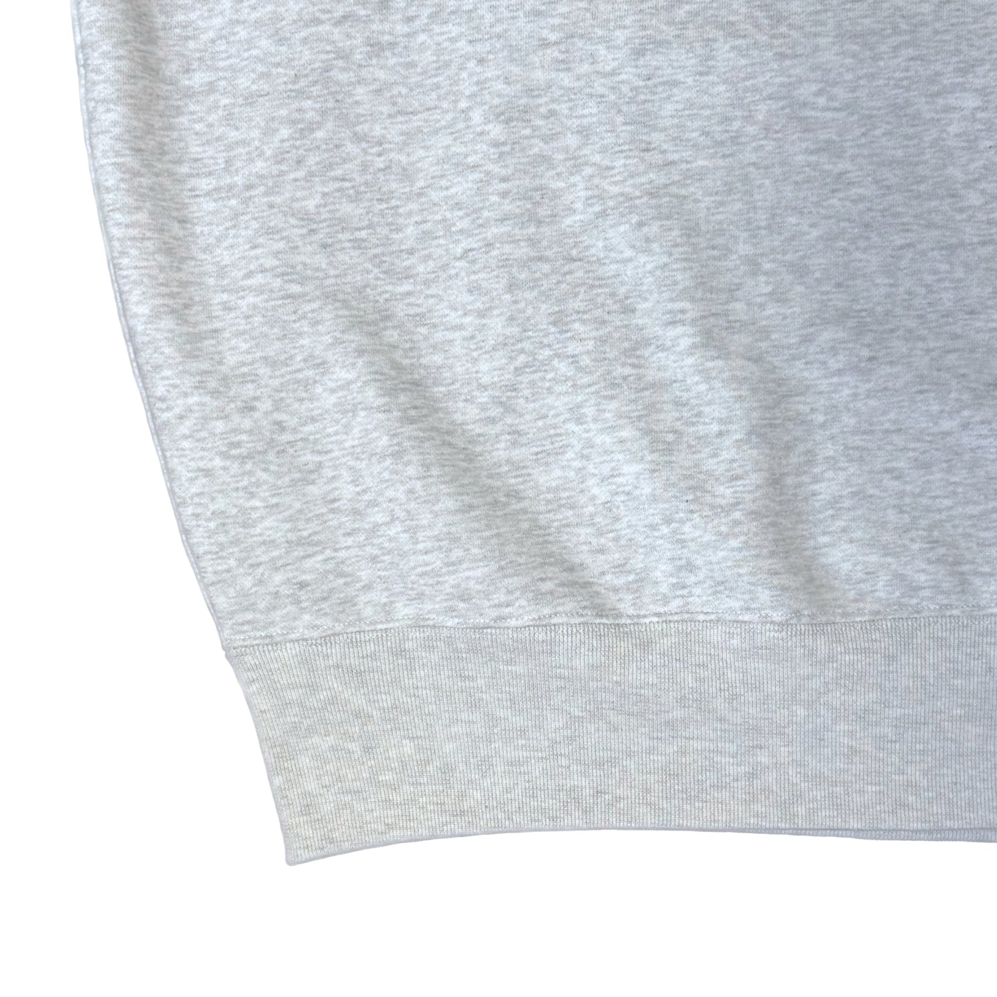 tagging back print baggy sweater in gray