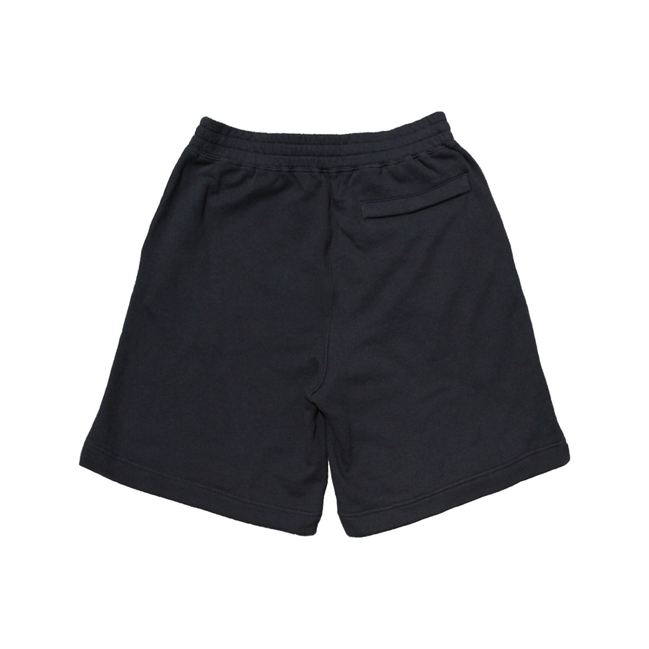 patch work half sweat pants in black