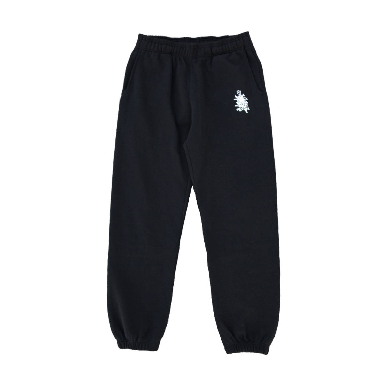 tagging sweat pants in black