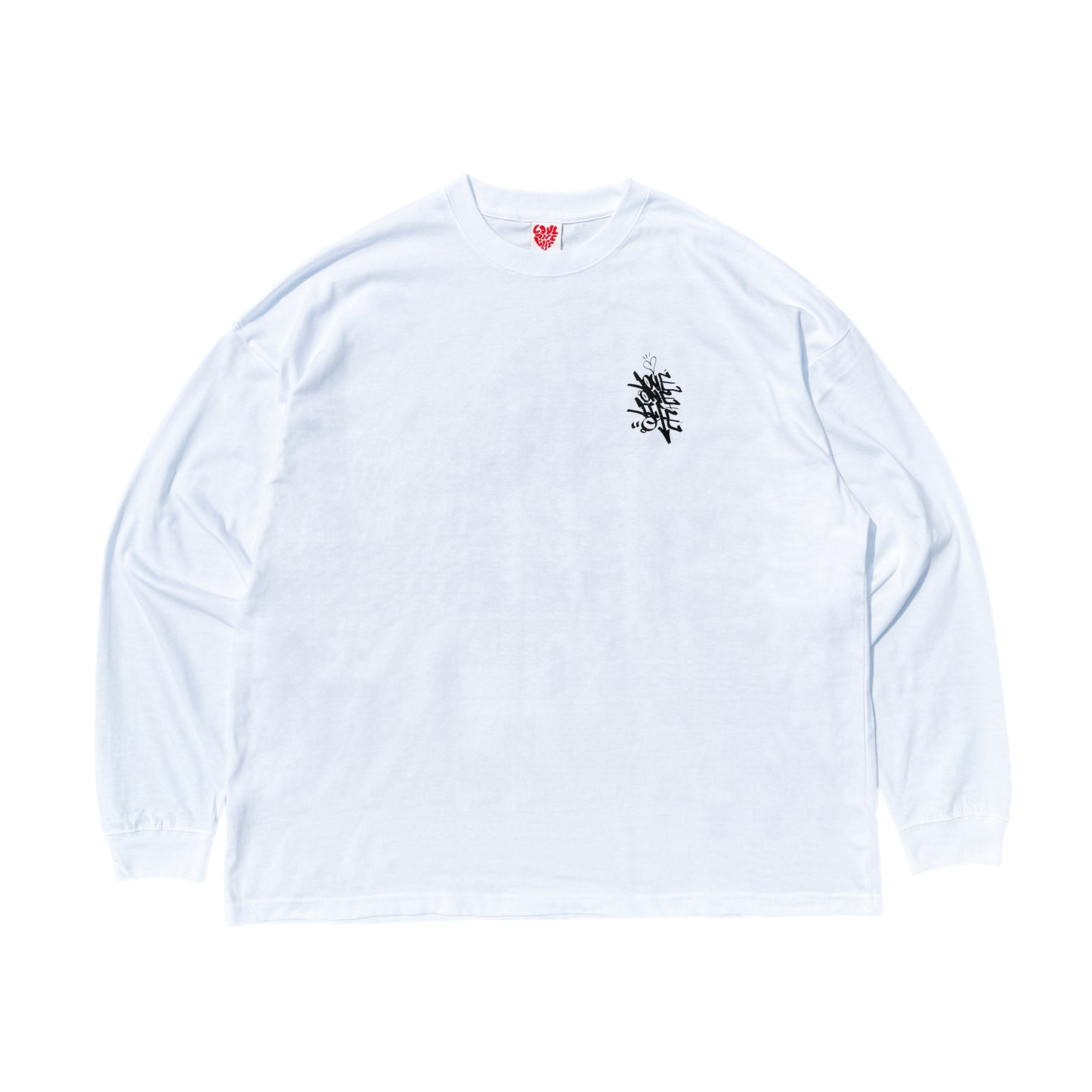 baggy LS tee in white