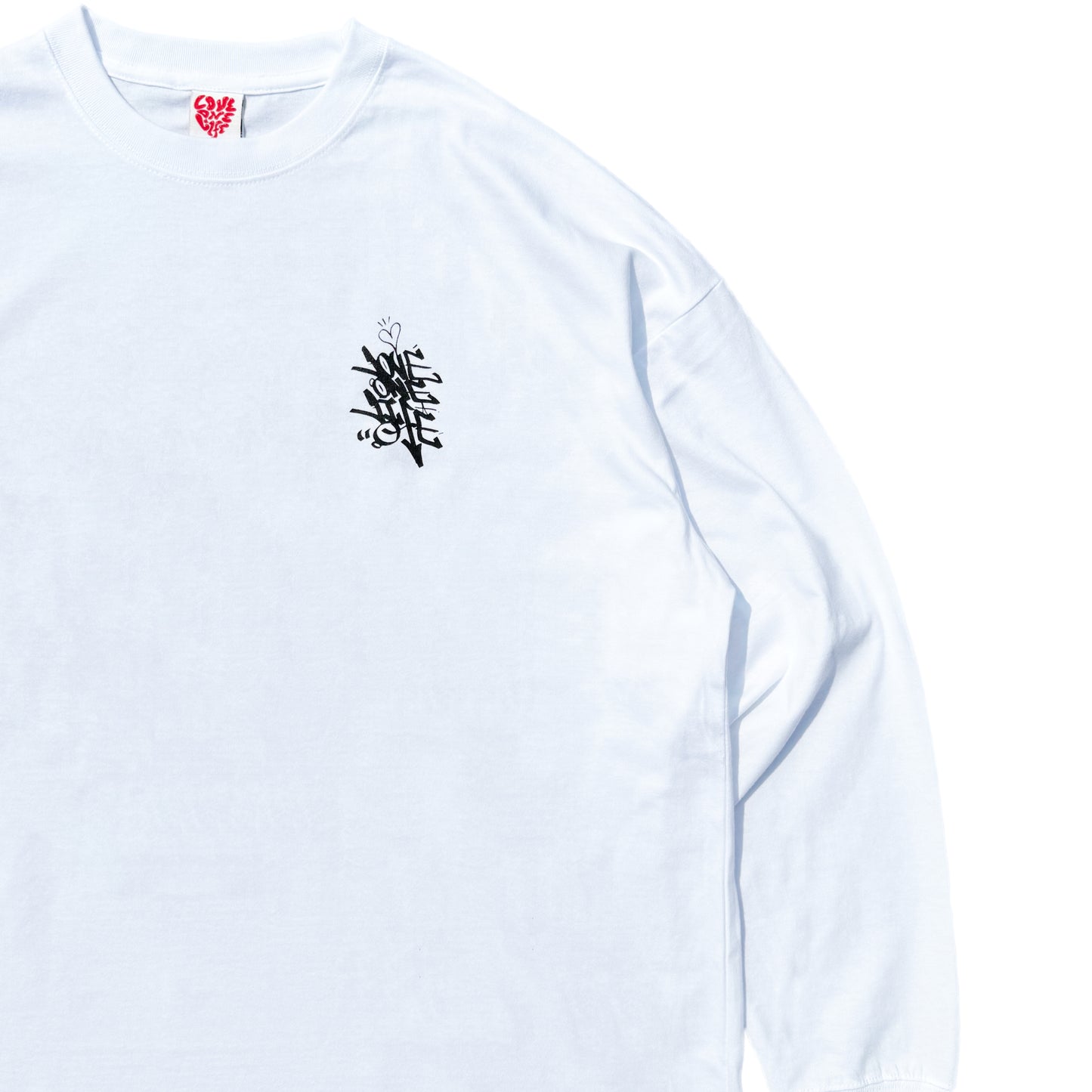 baggy LS tee in white