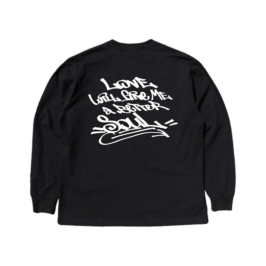 better soul tagging LS tee in black