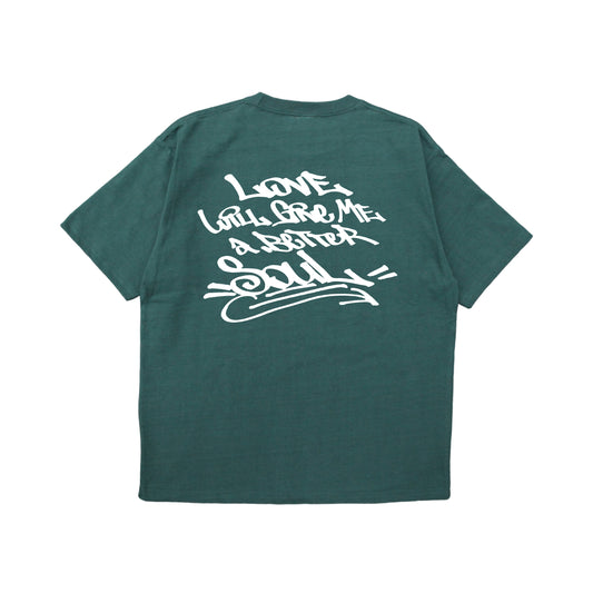 better soul tagging tee in deep green