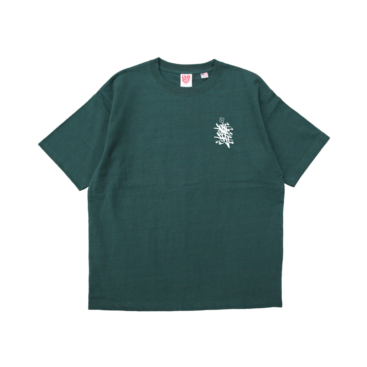 better soul tagging tee in deep green