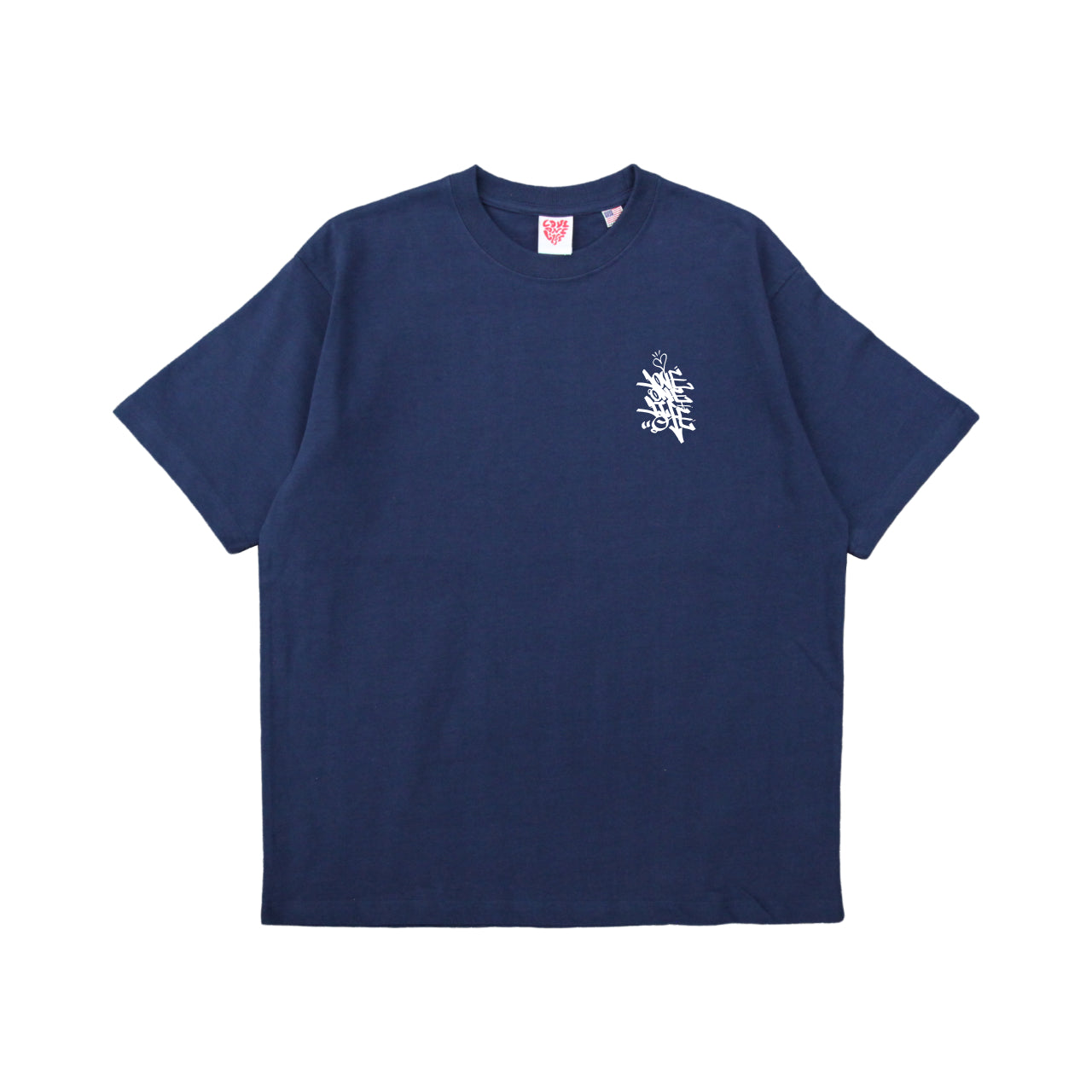 better soul tagging tee in deep blue