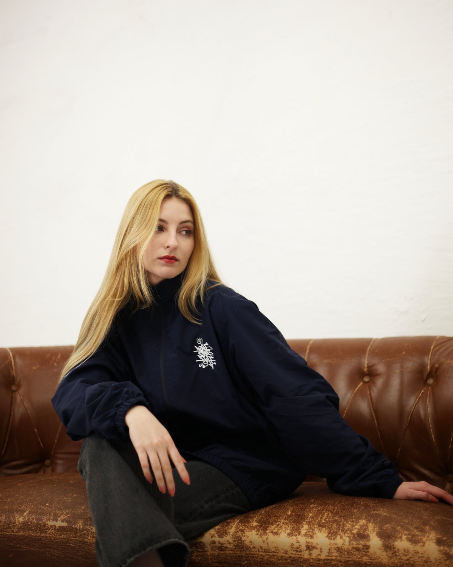 love one life nylon jacket in navy (3月16日 販売開始)