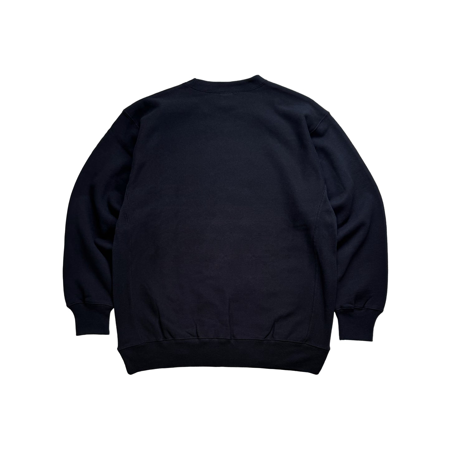 crew reverse weave sweater in black