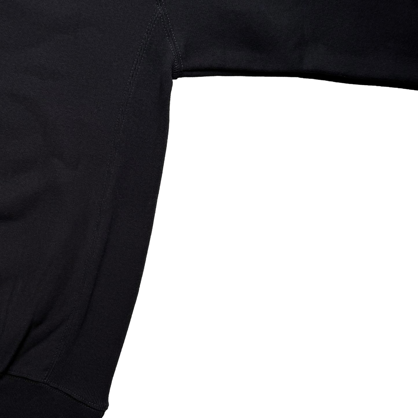 crew reverse weave sweater in black