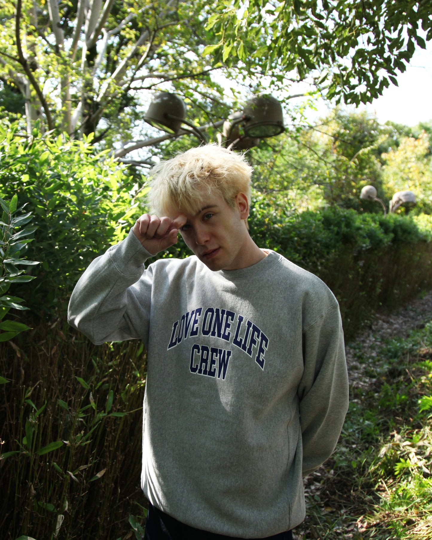 crew reverse weave sweater in navy