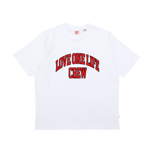 love one life crew tee in white