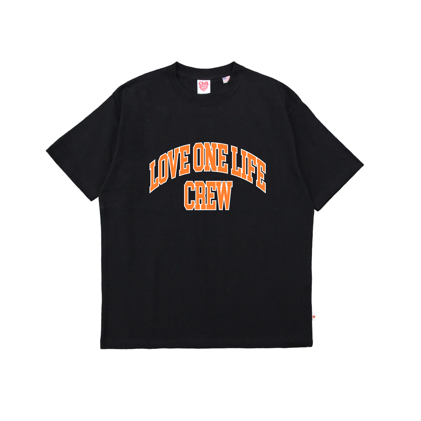 love one life crew tee in black