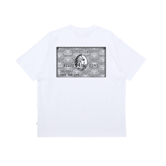 life express tee in white