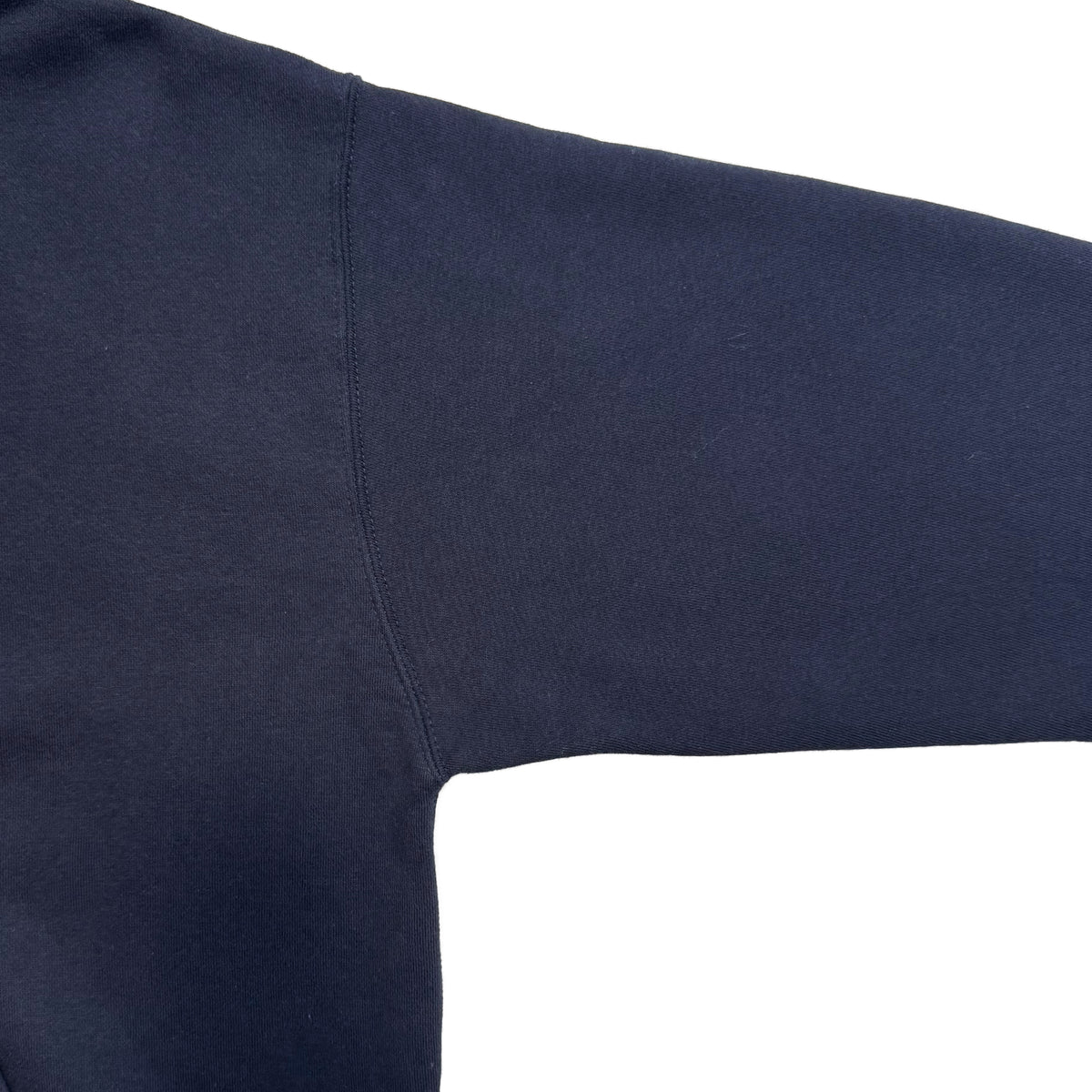tagging back print zip-up hoodie in navy