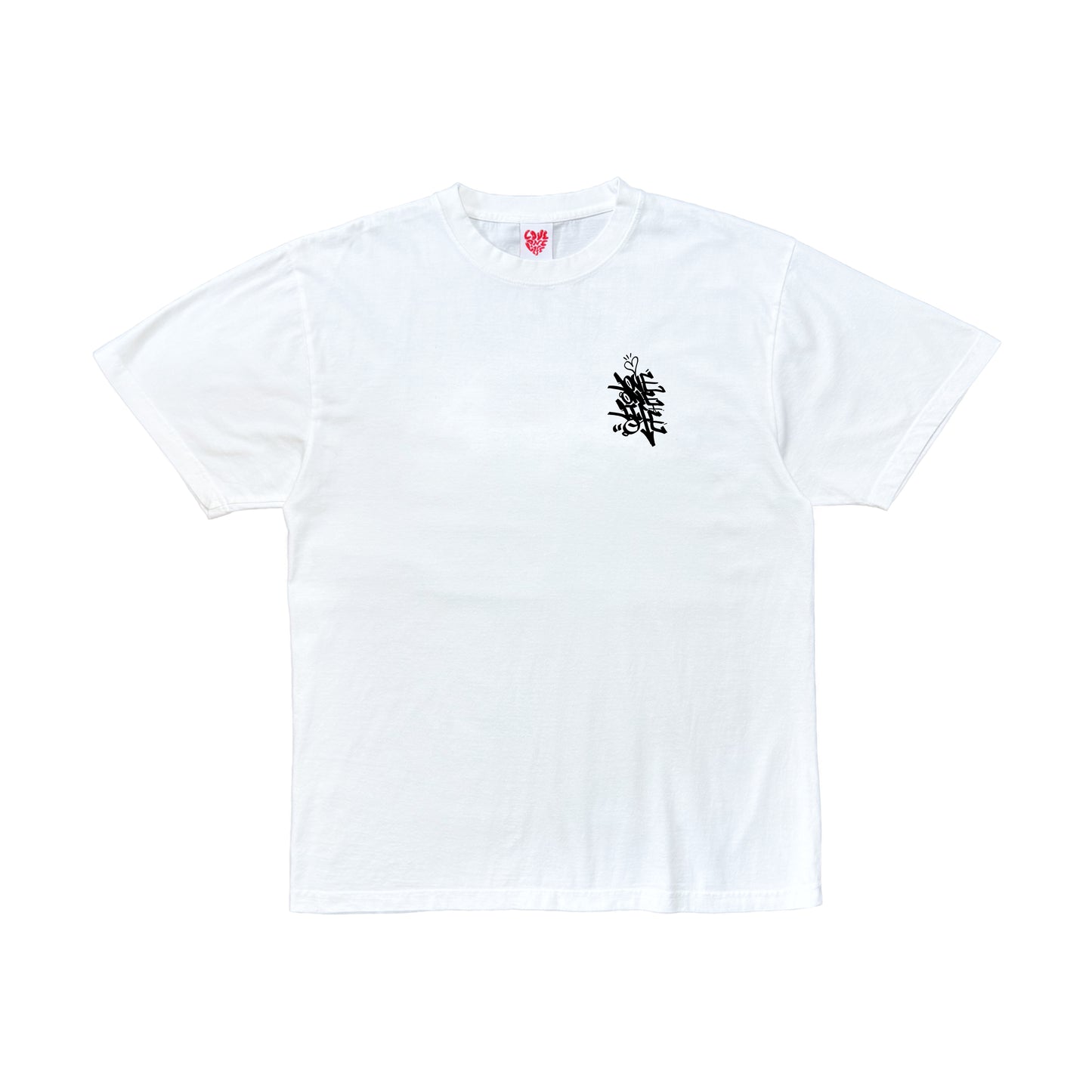 tagging tee in vintage white