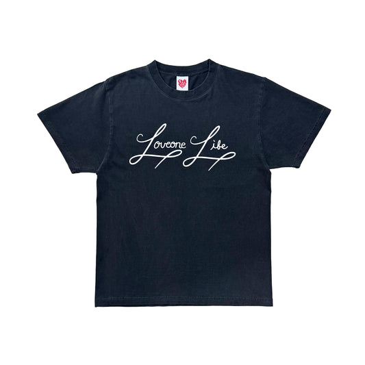 love one life tee in vintage black