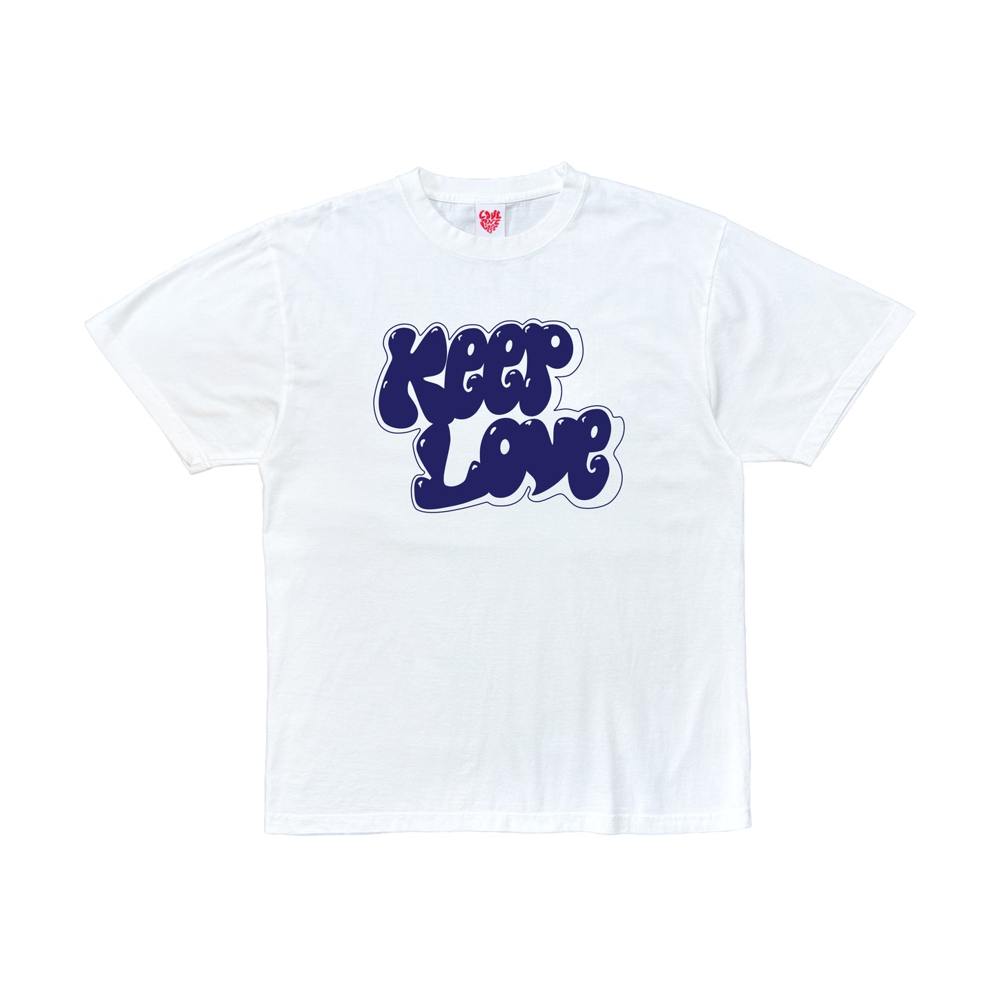 keep love tee in white