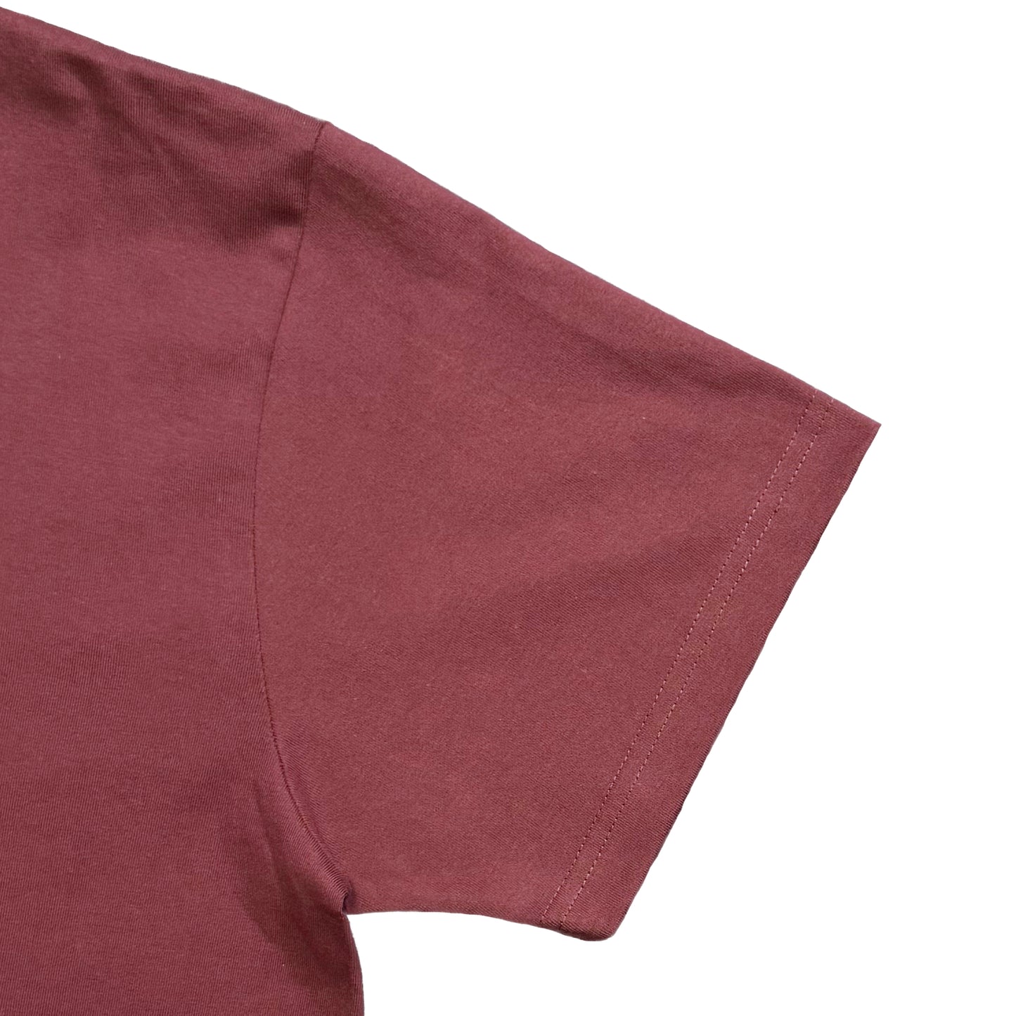 back print tagging tee in bordeaux