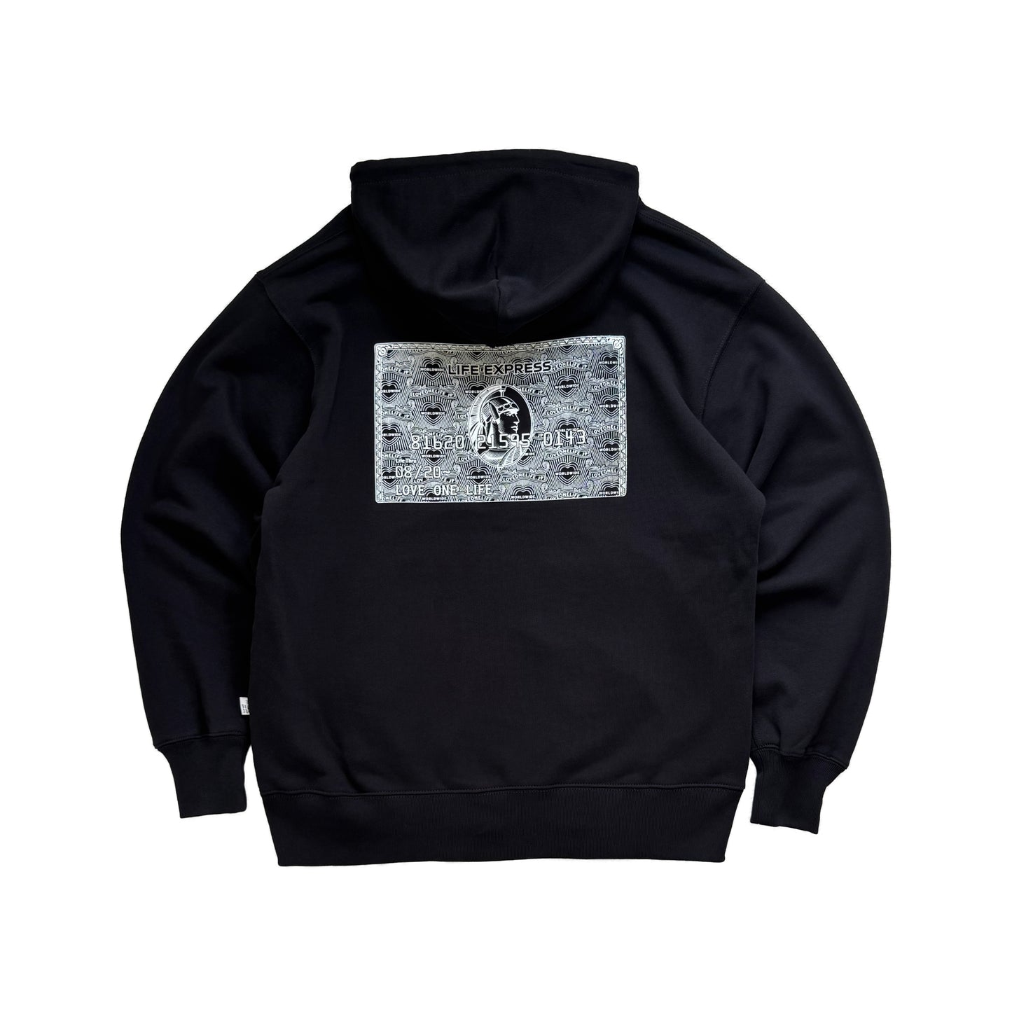 life express hoodie in black
