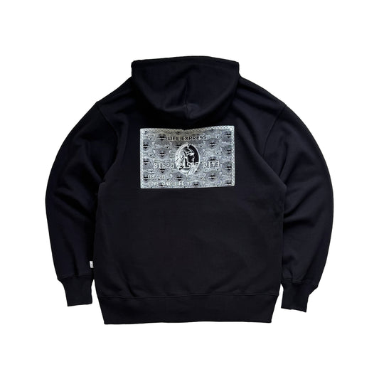 life express hoodie in black
