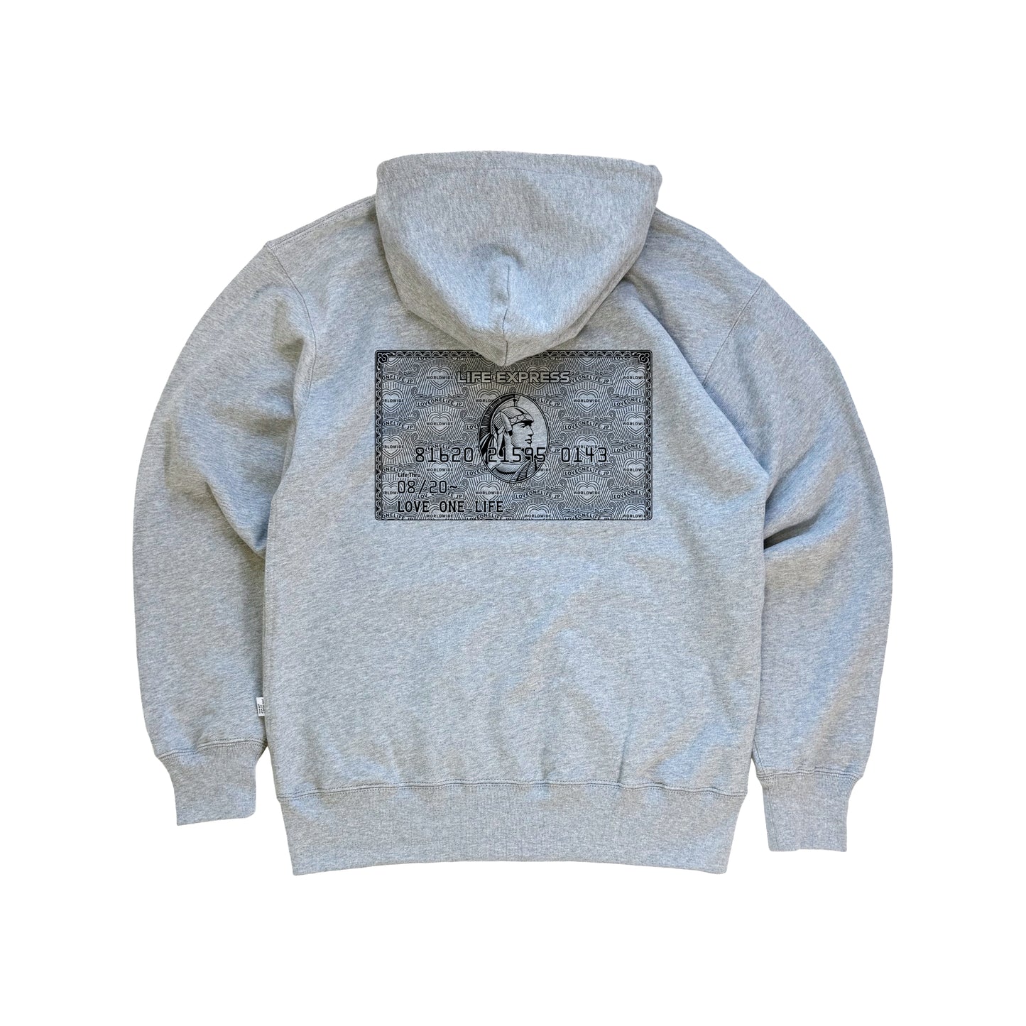 life express hoodie in gray