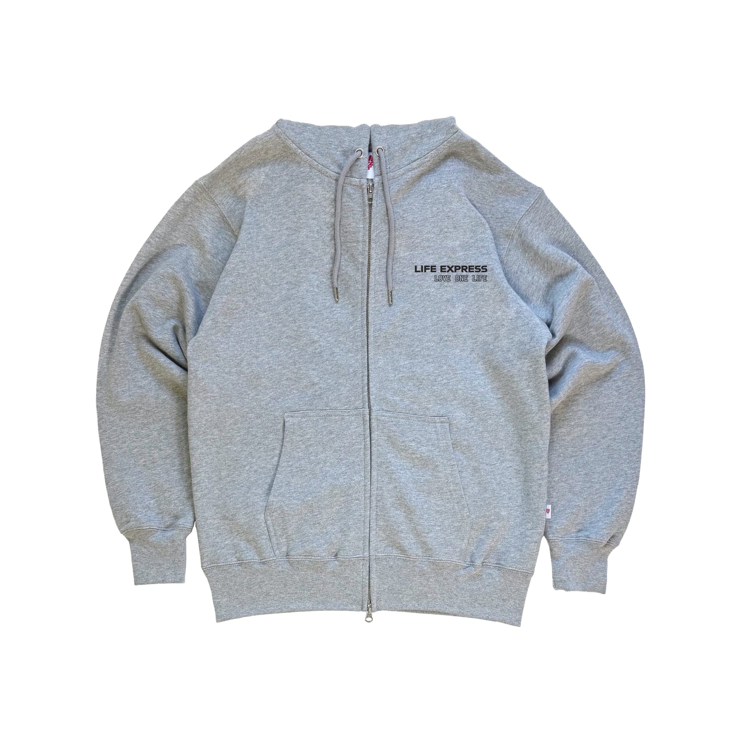 life express hoodie in gray