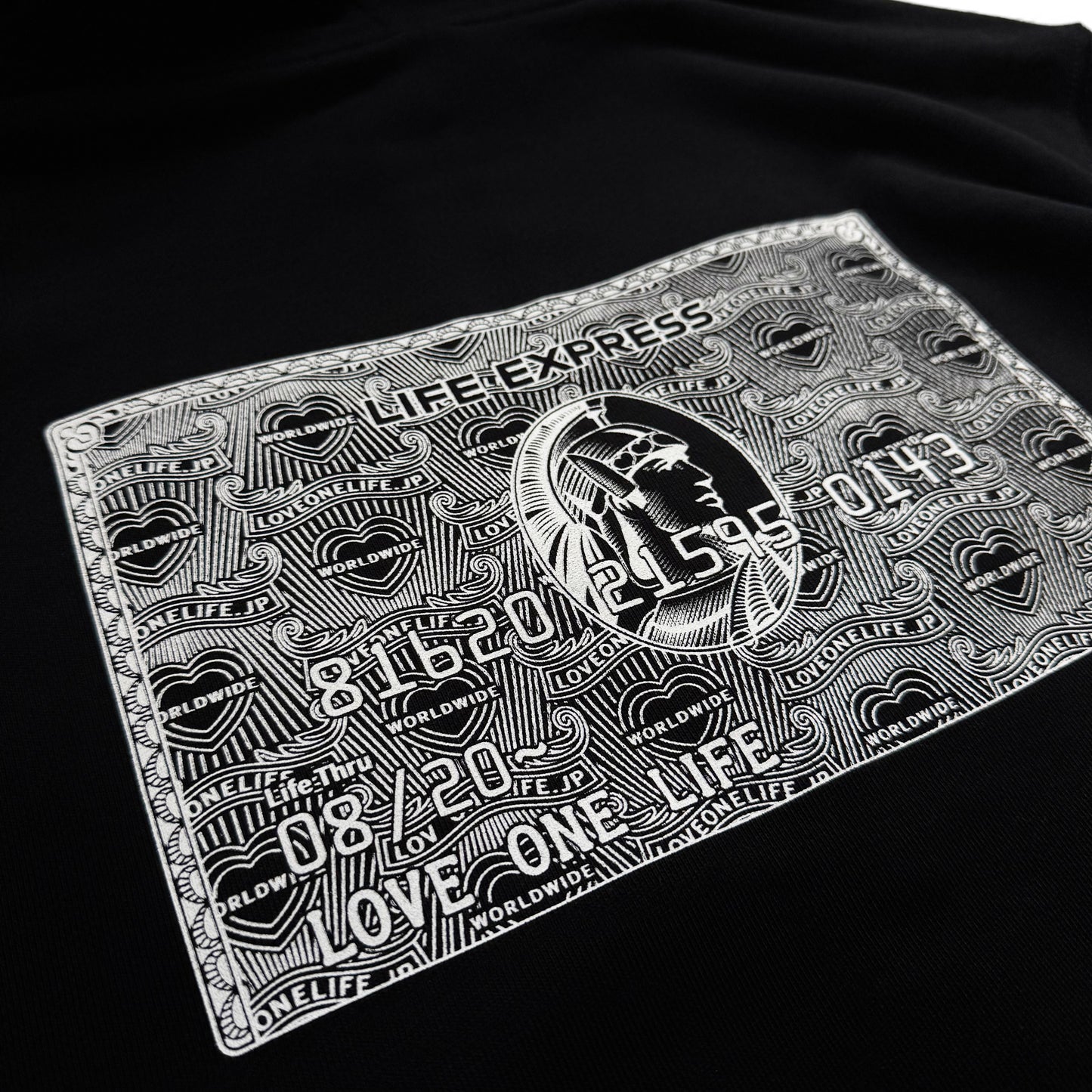 life express hoodie in black