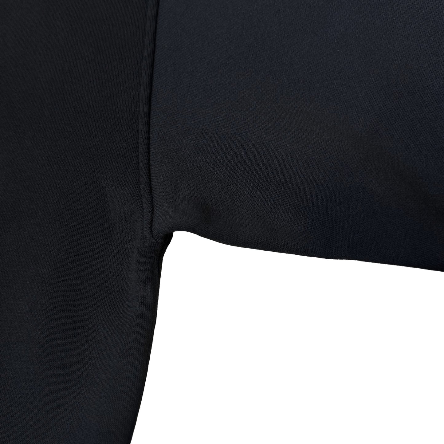tagging back print baggy sweater in black