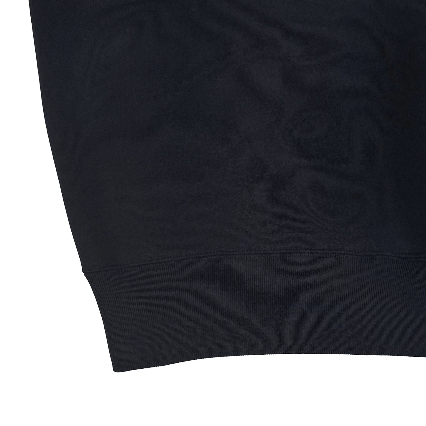 tagging back print baggy sweater in black